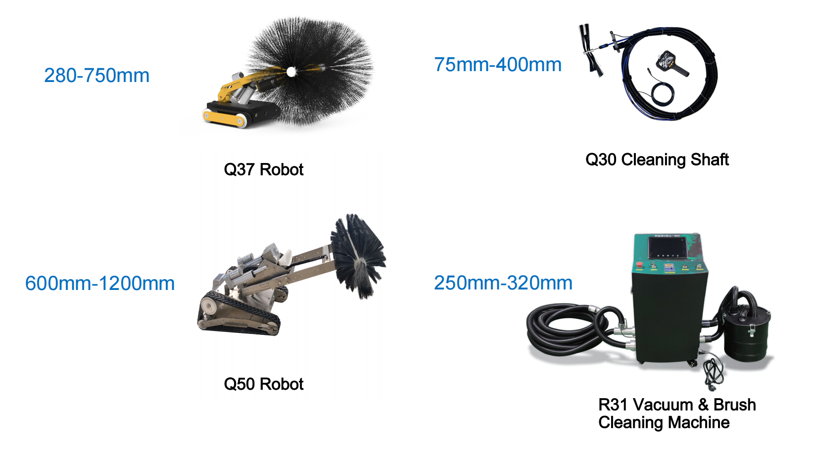 we have different model products for different air duct cleaning requirements. we have different model products for different air duct cleaning requirements.